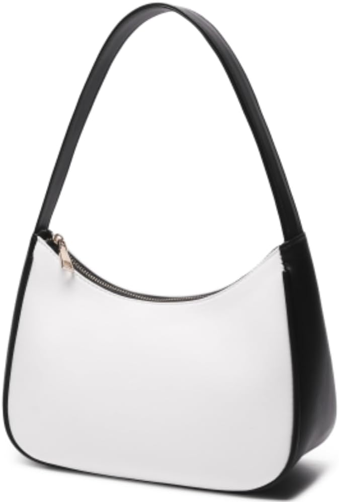 Shoulder Bags for Women, Cute Hobo Tote Handbag Mini Clutch Purse with Zipper Closure