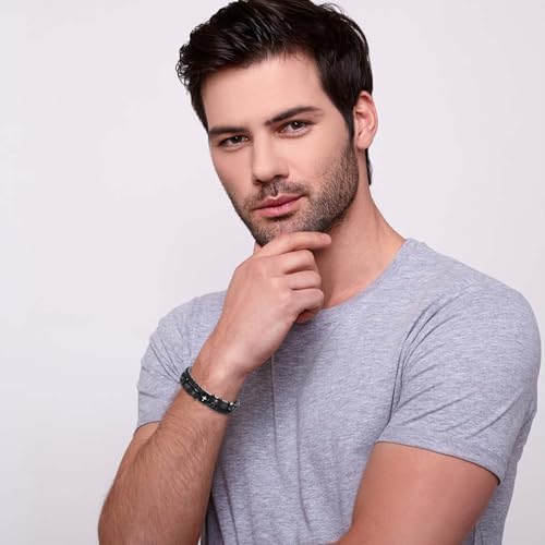 EFVISD Lover You Forever Leather Cross Bracelet for Men Boys Gifts - Image 7