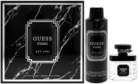 Guess Uomo by Guess for Men - 2 Pc Gift Set 1.7oz EDT Spray, 6oz Deodorizing Body Spray by Guess