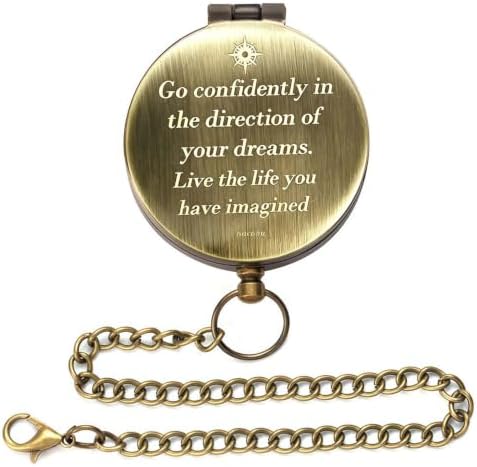 Compass - Luxury Unique Bible Verse/Graduation Gifts/Gifts for Veterans Day, College, High School, Cool Birthday Gift Idea for Son, Boys, Motivational Greeting Card Included - Image 5