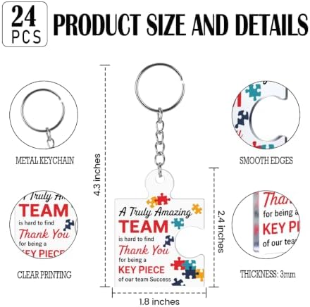 Team Appreciation Gifts Bulk for Coworkers Employee Staff Keychains - Image 2