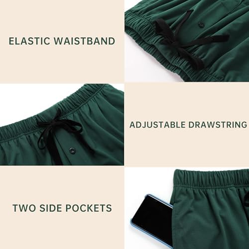 BAMBOO COOL Mens Pajama Set Lightweight Sleepwear Pjs - Image 5