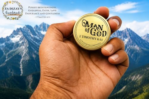 For I Know The Plans I Have For You, Jeremiah 29:11, Solid Brass Directional Engraved Compass, Baptism Gifts for Boys Girls, First Communion, Christian Gifts for Men, First Confirmation Gifts for Boys - Image 6