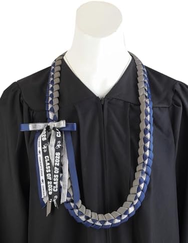 TFTAFAN Graduation Ribbon Lei Graduation Leis Necklace Class of 2026 Graduation Necklace Braided Necklace Graduation Gift Party Accessories for Women and Men - Image 6