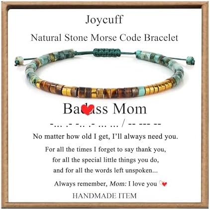 JoycuFF Morse Code Bracelets Christmas Birthday Gifts for Women Her by Joycuff