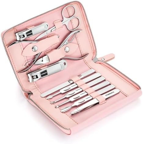 FAMILIFE Stainless Steel Manicure Set 11-in-1 Professional Nail Clipper Kit - Image 2