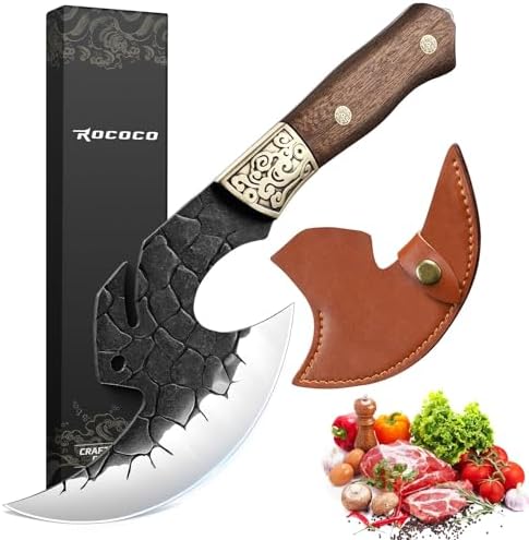 ROCOCO Viking Cleaver Knife Birthday - Full Tang Kitchen Axe Gift Men by ROCOCO