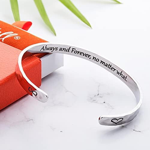 Carviell Bracelets for Women – 100+ Meaningful Engraved Messages – Solid 316L Surgical Stainless Steel Cuff Bracelet – Gift Ready - Image 4
