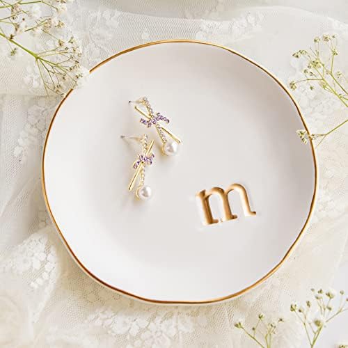 COLLECTIVE HOME Ceramic Jewelry Tray, Trinket Dish, Gifts for Women (M) by COLLECTIVEHOME