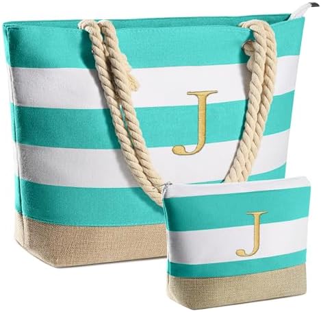 YOOLIFE Beach Bags for Women - Travel Canvas Beach Tote, Pool Waterproof Bag, Travel Essentials, Gifts for Women Birthday by YOOLIFE