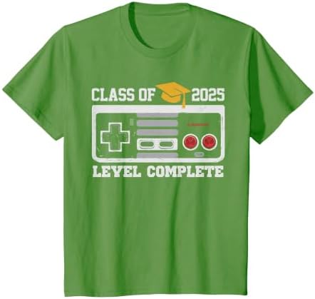 Class of 2025 Level Complete Video Gamer Senior Graduation T-Shirt by Unknown