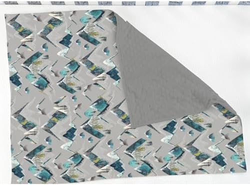 Boho Mountains Baby Blankets for Girl Boy Neutral Mountain Range Hiking Wild Soft Mink Dotted Backing Double Layer Swaddle Receiving Blanket Toddler Nature Adventure Nursery Bed Blanket Crib 30x40 - Image 3