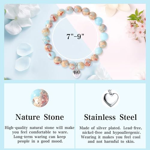Parma77 2026 Graduation Gifts for Her, High School College Graduation Gifts for Women, Inspirational Compass/Heart Graduation Bracelets with Gift Message Card for Women Daughter Sister Friends - Image 3