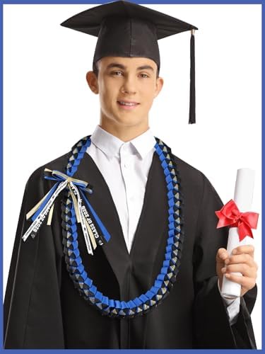 TFTAFAN Graduation Ribbon Lei Graduation Leis Necklace Class of 2026 Graduation Necklace Braided Necklace Graduation Gift Party Accessories for Women and Men - Image 2