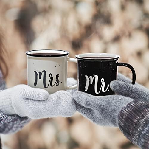 MAINEVENT Mr and Mrs Mugs 11 Oz, Ceramic Coffee Cup Couple Gift, Mr Mrs Mug - Image 6