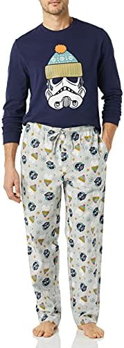 Amazon Essentials Disney | Marvel | Star Wars Men's Soft & Comfortable Flannel Pajama Sleep Sets by AmazonEssentials