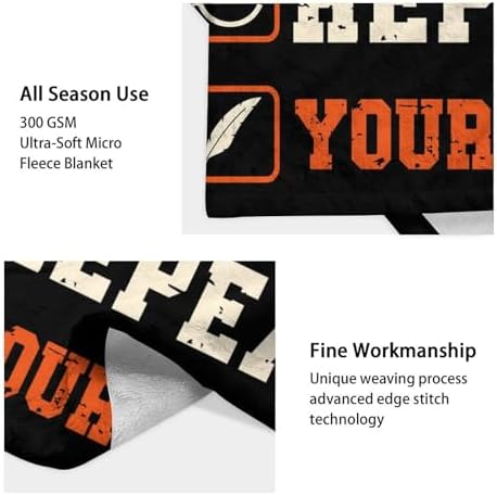 Mercuryelf Custom Basketball Throw Blanket - Soft, Fuzzy & Warm - 50x60 Inches Flannel Blankets for Living Room, Sofa - Black Sports Funny Throws Gift for Teens - Image 4