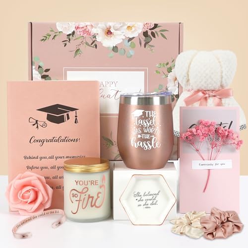 Joyseller 2026 Graduation Gifts, 10 in 1 Pratical Grad Gift Basket for College or High School Class of 2026 Graduation Gift Box for Daughter, Sister, Friend by Joyseller