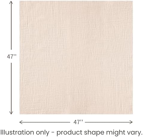 Konssy Muslin Swaddle Blankets, 100% Cotton Receiving Blankets, 47"x 47" - Image 6