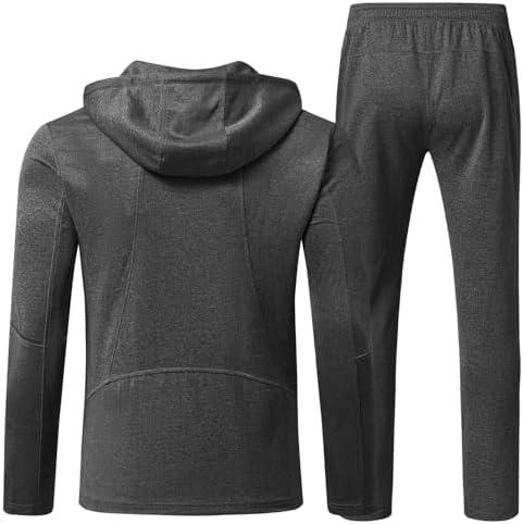 BGOWATU Men's Tracksuits Set Full Zip Jacket Hoodie Sweatsuit Running Sport Pants Outfits for Men with Zipper Pockets - Image 2