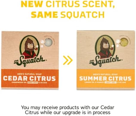 Dr. Squatch Natural Men’s Bar Soap, Body Soap Bar (5oz, 5-Pack) - Image 6