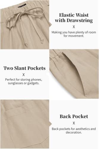 COOFANDY Men’s 2 Piece Cotton Linen Set Casual Beach Outfits Long Sleeve - Image 5