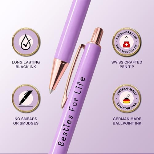 MESMOS 3pc Fancy Pen Set for Women, Best Friend Gift for Women, Friendship Long Distance Gifts for Female Friends - Image 5