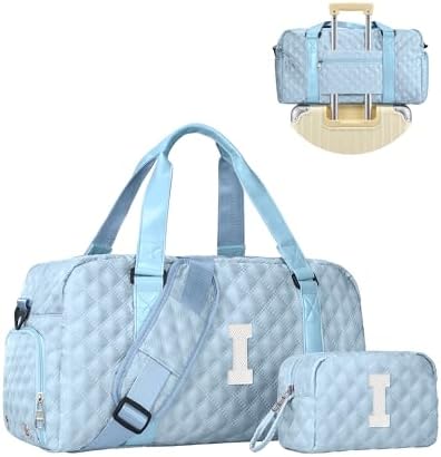 Overnight Bags, Initial Gifts for 17 18 19 20 21 Year Old Women Female by Elilier
