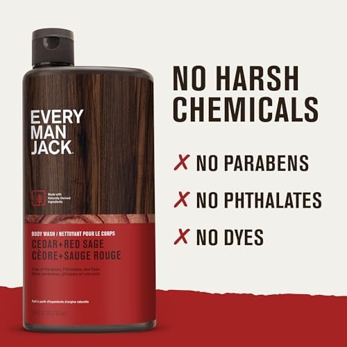 Every Man Jack Hydrating Body Wash for Men, Cedar Red Sage, 2pk - Image 6