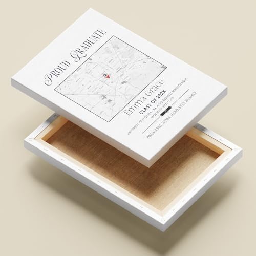 Personalized Map Print College Graduation Gift For Son, High School Graduation Map For Daughter From Mom and Dad, Grads Class of 2026 Sign Room Décor, Custom Gift For Friends Design 1 - Image 4