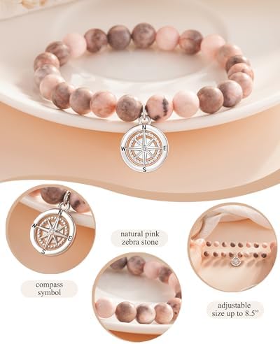 Shonyin Graduation Gift for Her, Compass Bracelet for Girls - Image 5