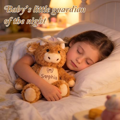 Personalized Cow Stuffed Animal with Embroidery Name, Cow Plush Toys - Image 2