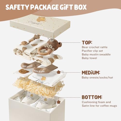 AW BRIDAL 11Pcs Gender Reveal Gifts, Baby Shower Gift Baskets for Boy Girl - Image 5