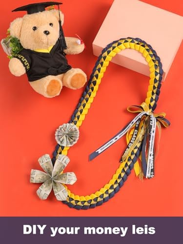 TFTAFAN Graduation Ribbon Lei Graduation Leis Necklace Class of 2026 Graduation Necklace Braided Necklace Graduation Gift Party Accessories for Women and Men - Image 5