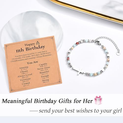 Christian Gifts for Women Girls, Religious Cross Bracelet - Image 2