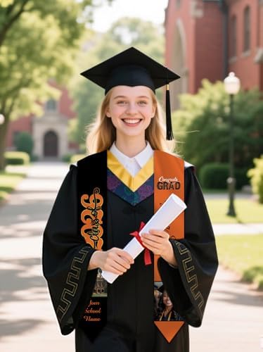 Personalized Graduation Stole Sash Custom Class of 2026 Congratulation Graduation Gifts with Photo - Image 5