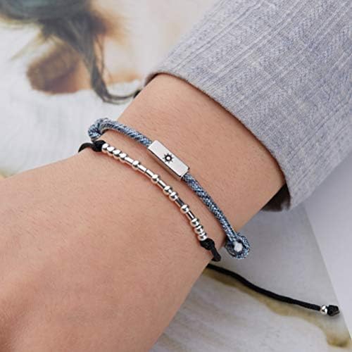 ASELFAD Morse Code Bracelets for Women, Funny Best Friend Birthday Gifts for Women Friendship Bracelets, Inspirational Jewelry, Teen Girl Gifts Trendy Stuff - Image 4