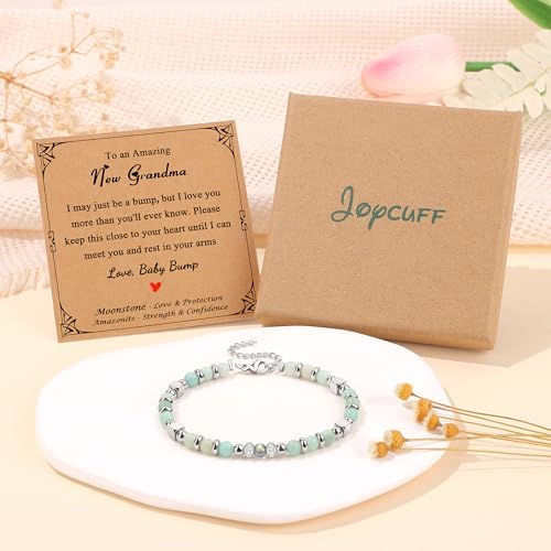 Gifts for Women Moonstone Bracelet, Amazonite Imperial Jasper Bracelets - Image 6