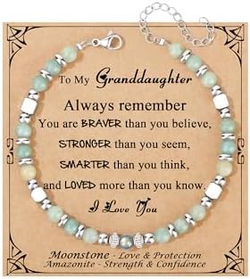 Gifts for Women Moonstone Bracelet, Amazonite Imperial Jasper Bracelets by Joycuff