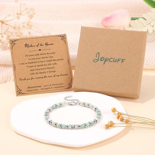 Gifts for Women Moonstone Bracelet, Amazonite Imperial Jasper Bracelets - Image 6