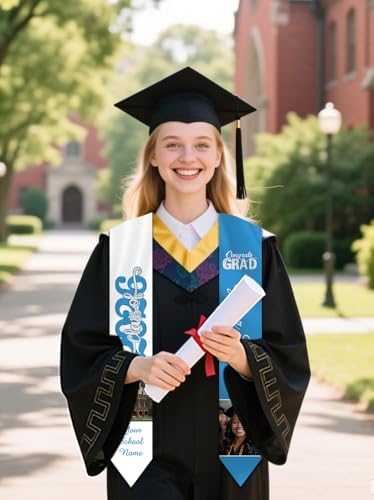 Personalized Graduation Stole Sash Custom Class of 2026 Congratulation Graduation Gifts with Photo - Image 5