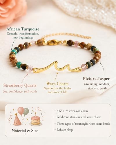 Tarsus Wave Bracelet,The Waves of Life We've been Through, Unique Gifts - Image 4