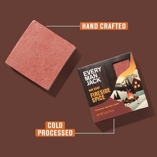 Every Man Jack Body Bar Soap for Men, Winter Scents Variety Pack, 5oz (4pk) - Image 2