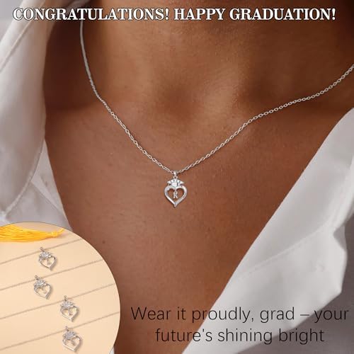 Graduation Gifts, Graduation Gift for Her Initial Necklaces for Women Class of 2026 Gifts Letter A - Z High Shool Senior Master Degree Graduate Necklace for Daughter Sister Granddaughter Girlfriend - Image 7