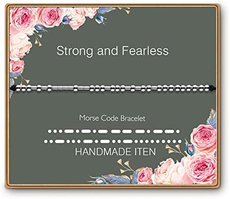 ASELFAD Morse Code Bracelets for Women, Funny Best Friend Birthday Gifts for Women Friendship Bracelets, Inspirational Jewelry, Teen Girl Gifts Trendy Stuff by ASELFAD