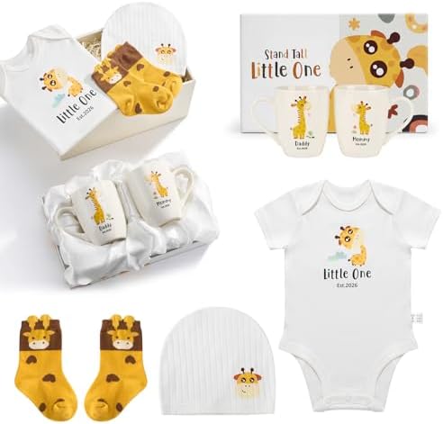 AW BRIDAL Baby Gift Baskets Boys Girls Shower, Giraffe Gender Reveal Gifts by AWBRIDAL