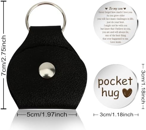 Back to School Gifts for Son Pocket Hug Token Grad Son Birthday Gifts - Image 2