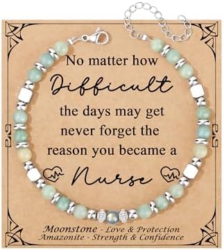Gifts for Women Moonstone Bracelet, Amazonite Imperial Jasper Bracelets by Joycuff