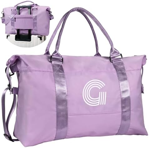 Women Gifts,Travel Essentials, Initial Travel Duffel Bag, Gym Bag by Vogewood