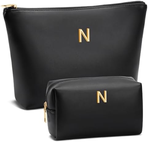 Gifts for Women Girls Personalized Initial Travel Makeup Bag by Unknown